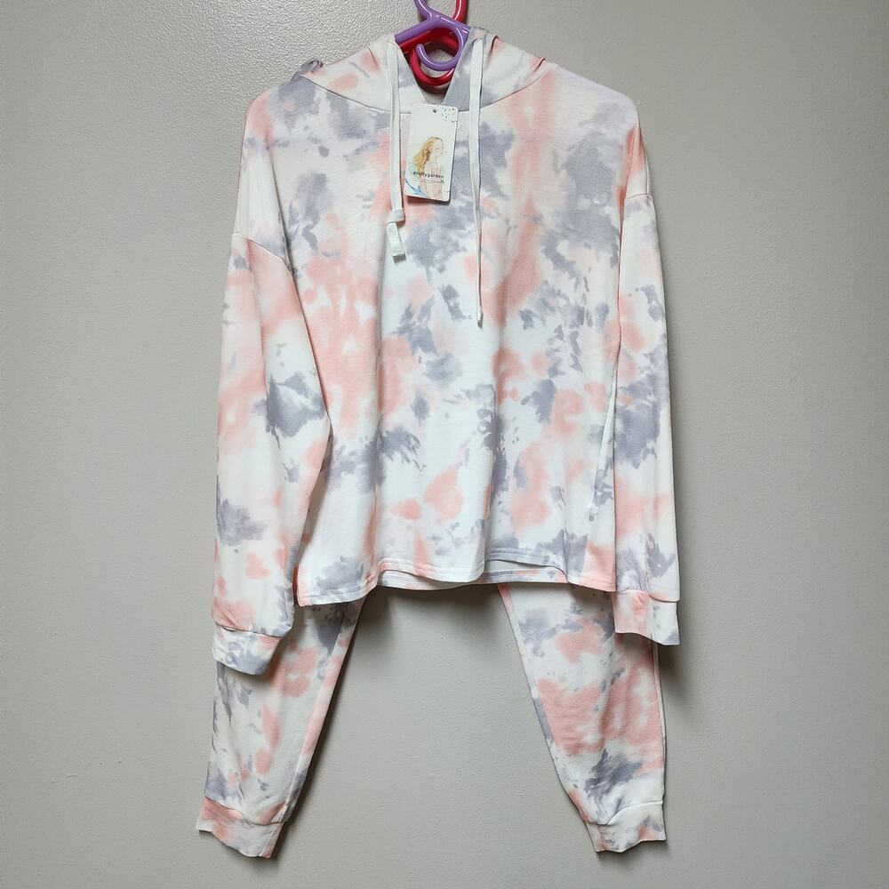 NWT PrettyGarden 2 piece fleece sweat shirt and pant set